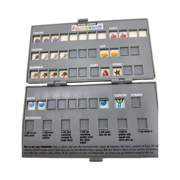 Richard Simmons Food Mover/Diet Aid/Food Tracker/Positive Affirmations/Water Tra - Picture 7 of 11